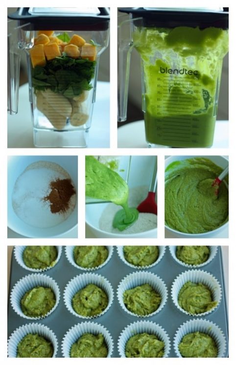 Fruit and Veggie Smoothie Muffin Recipe. All the goodness you normally pack into a smoothie, made into muffins!